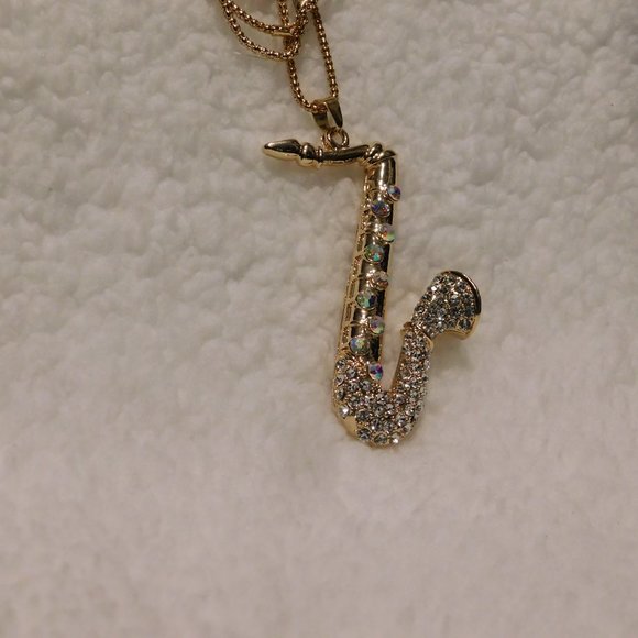 Sax Pendant with chain - Picture 6 of 9